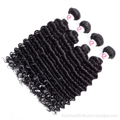 Hair Human Cheap 9a Beautiful Deep Curly Virgin Bulk Wavy Raw Indian Mink Thick&full, No Dry Hair End 7A 8A 9A 10A